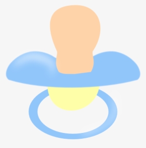 Blue Pacifier Svg Clip Arts 600 X 598 Px #646878