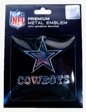 Nfl Chrome Metal Cowboys Decal - Nfl #647235