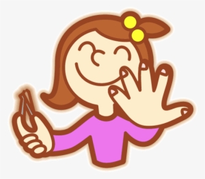 Hair Clipart Tied Back - Personal Hygiene Images Cartoon #647449