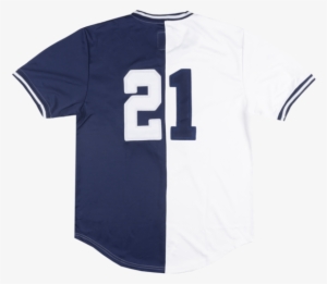 Maximilian Skull Cowboy Split Baseball Jersey Navy - Sports Jersey #647505