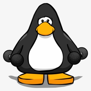 Dumbbells Pc - Club Penguin Black Penguin #647853