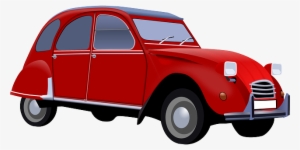 Red, Old, Car, Cartoon, Gas, Transportation, Cars - Voiture De Grand Pere #648499