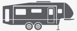 Jpg Black And White Library Camper Clipart - 5th Wheel Camper Clipart #648748