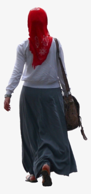 Woman In Hijab Walking Umm Yasmin Bint Abu Mikail/cc - Woman With Hijab Png #649857