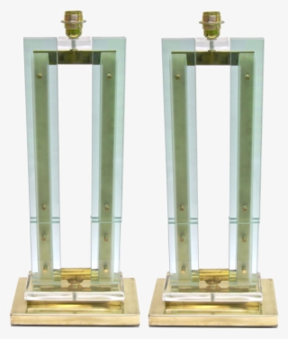 Modern Italian Grand Size Pair Of Fontana Arte Style - Wood #6402047