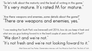 The New South Park Game Is Going To Be The Best Game - Kiryu Kazuma Quotes #6404236