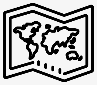All Icons Are In The Flat Vector Style, However, Differ - Map Broken Line Black Png #6407222