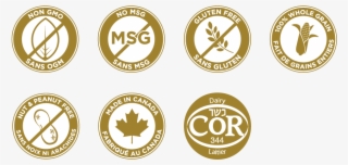 Non Gmo, No Msg, Gluten Free, 100% Whole Grain - Nut Free Symbol Canada #6408724