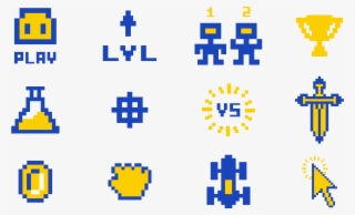 Vghs 8 Bit Icons - 8 Bit Icons Vector #6410414