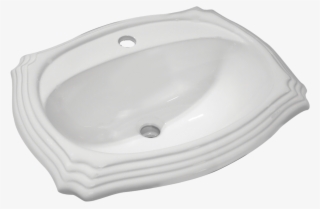 Palm Decorative Porcelain Oval Drop-in Vanity Sink #6410651