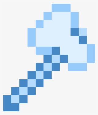 Minecraft斧头icon - Hacha De Diamante Minecraft #6411359