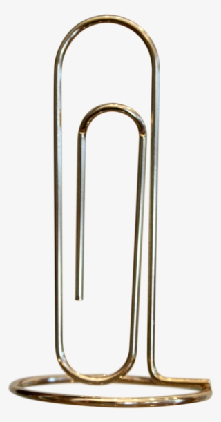 Oversized Paperclip Memo Display On Chairish - Trombone #6413102