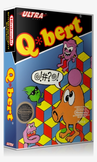Nes Q Bert Retail Game Cover To Fit A Ugc Style Replacement - Mighty Bomb Jack [nintendo Nes] #6413800