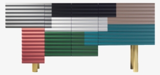 Creative Wave Drawing Board Png Element - Steel Corrugated Furniture #6416317