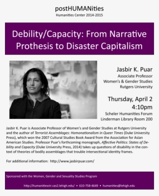 Puar Is Associate Professor Of Women's & Gender Studies - Woman #6417469