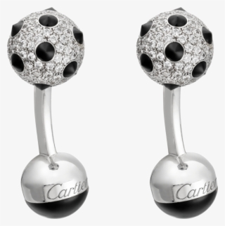 Picot Decor Cufflinks Paved With Diamondssolid White - Cufflinks Cartier #6418573
