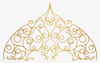 Mandala Swirls Design Pattern Paisley Gold Decor Decora - Decorative Golden Line Png #6418623