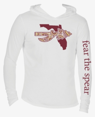 Fear The Spear Long Sleeve Hooded Tee - Sweatshirt #6418771