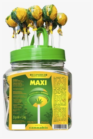 Cannabis Energy Maxi Lollipops Jar - Lizak Cannabis Energy #6419821