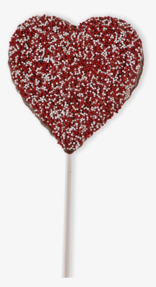 Milk Chocolate Non-pareil Heart Pop - Heart #6419940