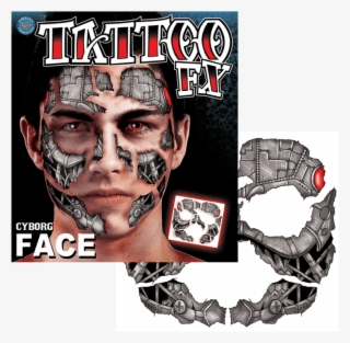 Tinsley Transfers Cyborg Face Tattoo Fx #6421333