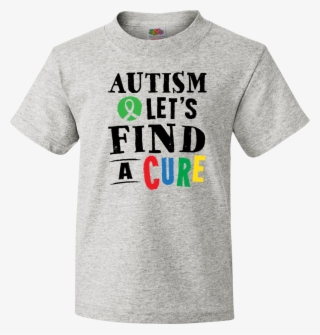 Autism Lets Find A Cure Youth T-shirt Ash Grey $18 #6421439