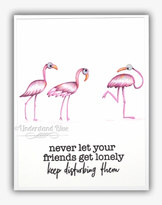 Picket Fence Studios Flamingo Card By Understand Blue - Sunday Brunch #6421704