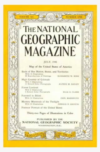 Купете National Geographic Magazine 1946-07 - Poster: Cover Of The July, 1930 National Geographic #6423575