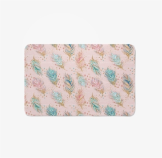 Boho Feather Bath Mat - Wallet #6425886