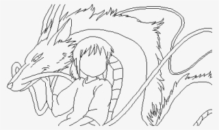 Haku & Chihiro [wip] By Zerami - Line Art #6426794
