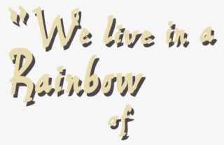Cezanne's Rainbow - Calligraphy #6428134
