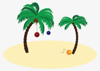 Palm Tree Christmas Png - Christmas In July Clipart #6429484