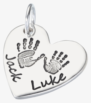 Large Double Charm Footprint - Charm Bracelet #6430949