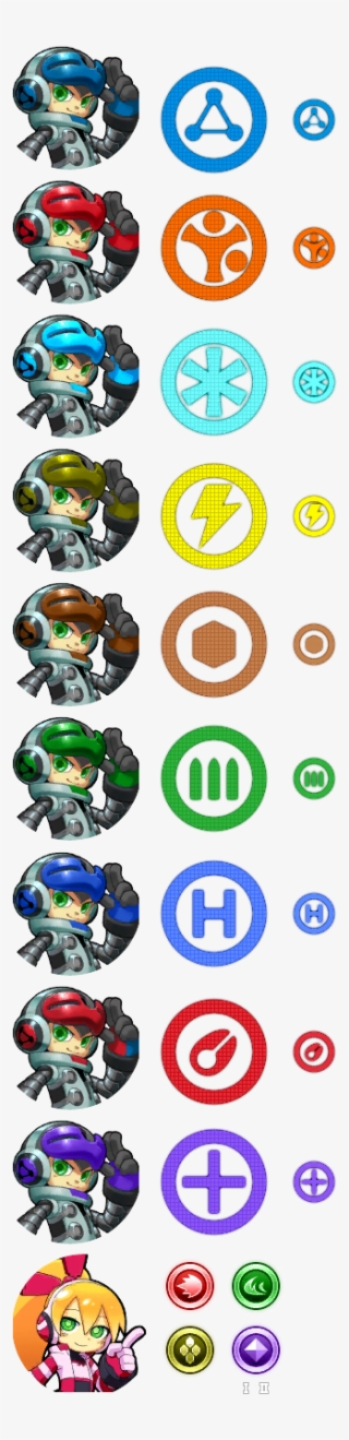 Characters & Weapons Icons - Mighty No 9 Icon #6431830