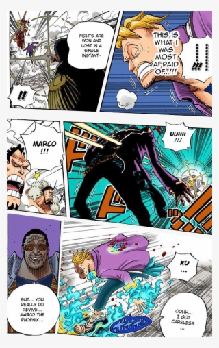 Both Panels Are Directly After Whitebeard Grabs His - One Piece #6432887