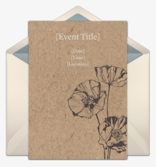 Flower Print Online Invitation - Wedding Invitation #6434524