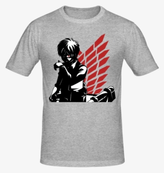 T Shirt Eren Attack On Titan, T Shirt Manga Et Anime - T Shirt #6435443