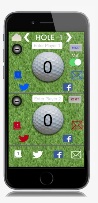Golf Stroke Counter With Sound That Helps You Keep - Grass #6435504