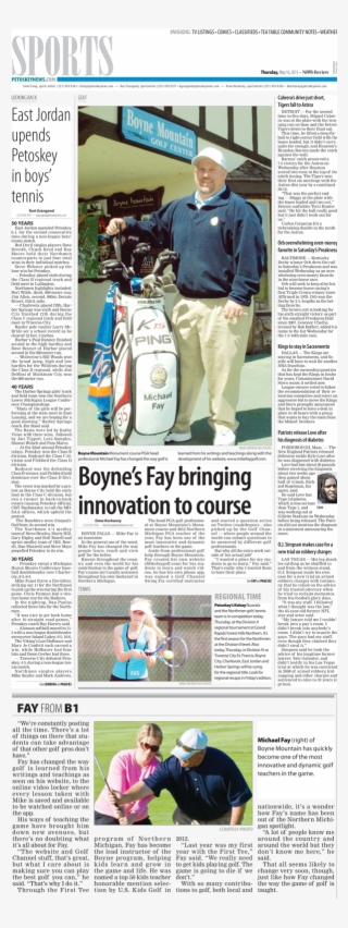 Boyne's Fay Bringing Innovation To The Course Web Page - Tabloid #6435551