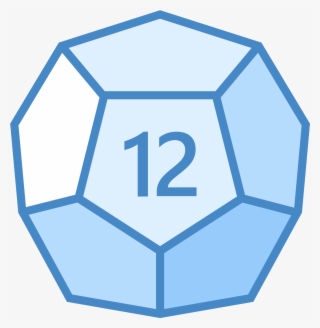 The Icon Resembles A 12 Sided Dice Shape But Only Six #6435762