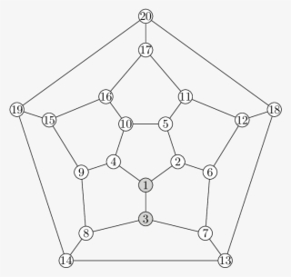 The Dodecahedron Graph With 20 Vertices, 30 Edges, - Coffee Table #6436272