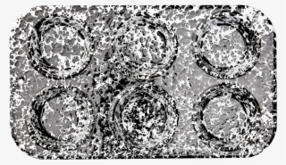 Muffin Pan Black Marble - Muffin Tin #6436378