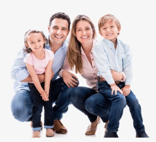 Family Of Four Smiling Brightly - Foresters #6437600