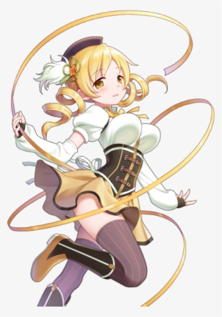 Official Artwork Of Tomoe Mami From The Puella Magi - 巴 マミ ウチ 姫 #6437922