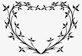 Floral Heart 3 Transparent Library - Clip Art #6438482