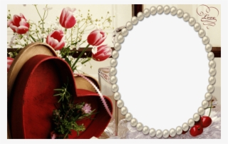 Frame With Tulips And Heart Png #6438779 Frame With Tulips And Heart Png #6438779