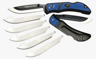 Outdoor Edge Razor Knife - Outdoor Edge Razor-lite Edc Knife 3.5 Inch Blade, Blue #6440017