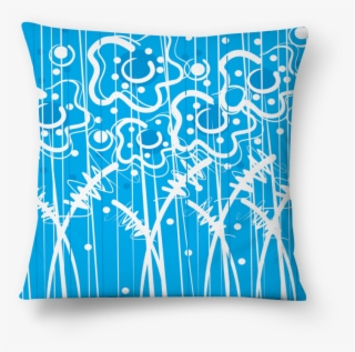 Almofada Flores Em Fundo Azul De Mauricio Brandino - Cushion #6440440