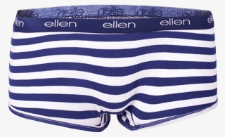 Ellen Show Women's Lightweight Boyshorts- Blue & White - Briefs #6446087
