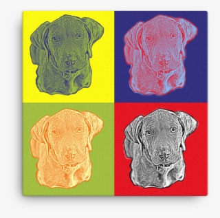 Front View Dog Portrait Pop Art - Andy Warhol #6448716